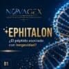 Infografía de Epitalon 50 mg de NovaGex: mecanismo de acción y aplicaciones en investigación — imagen 2 de 6