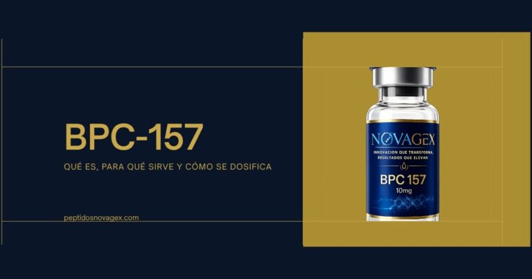 Vial de BPC-157 liofilizado 10 mg de NovaGex