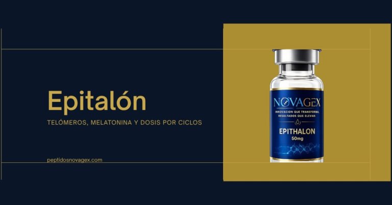 Vial de Epitalón liofilizado 50 mg de NovaGex