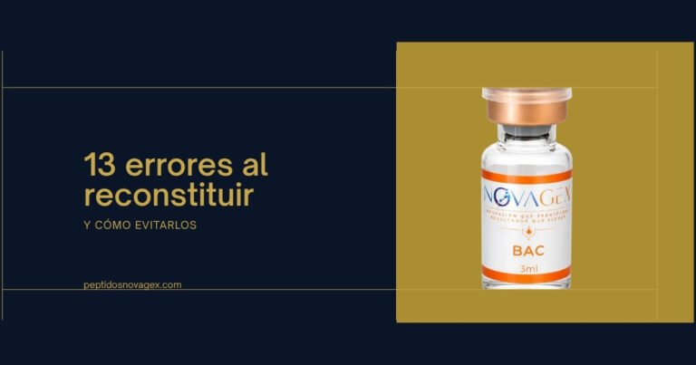 Frasco de agua bacteriostática de 3 ml de NovaGex
