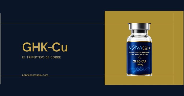 Vial de GHK-Cu 100 mg de NovaGex — guía del tripéptido de cobre
