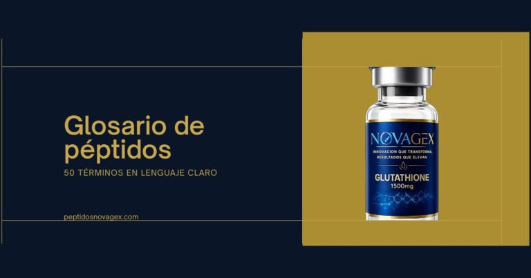 Vial de péptido liofilizado de NovaGex