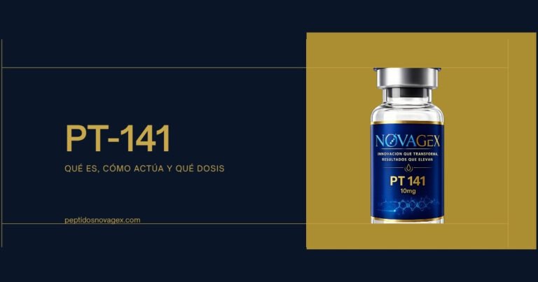 Vial de PT-141 liofilizado 10 mg de NovaGex