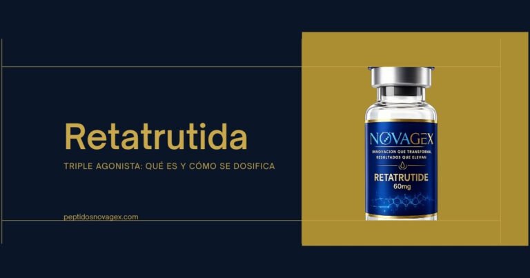 Vial de retatrutida liofilizada 60 mg de NovaGex